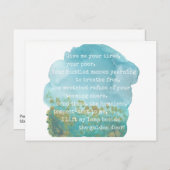 Carte postale Lady Liberty Poem (Devant / Derrière)