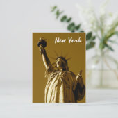 Carte Postale Lady Liberty (sépia) (Debout devant)