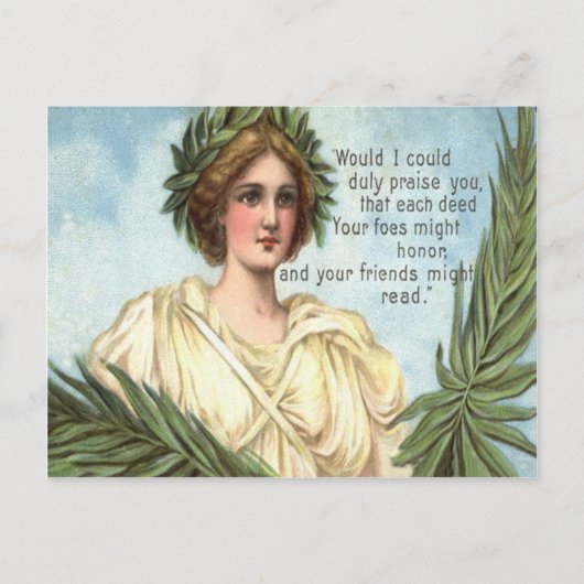 Carte Postale Lady Liberty Wreath Memorial Day (Devant)