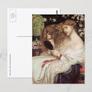 Carte Postale Lady Lilith de Rossetti, Portrait Victorien Vintag