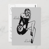 Carte Postale Lady Luck (Devant / Derrière)