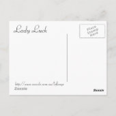 Carte Postale Lady Luck (Dos)