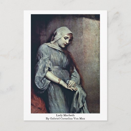 Carte Postale Lady Macbeth Par Gabriel Cornelius Von Max (Devant)