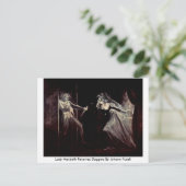 Carte Postale Lady Macbeth Reçoit Des Daggers De Johann Fuseli (Debout devant)