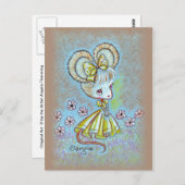 Carte Postale Lady Mouse (Devant / Derrière)