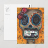 Carte postale Lady Muerte (Devant / Derrière)