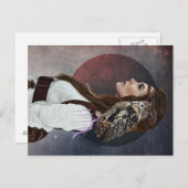 Carte postale "Lady Owl". (Devant / Derrière)