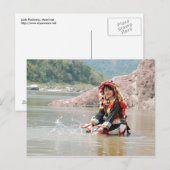 Carte Postale Lady Padaung (Devant / Derrière)