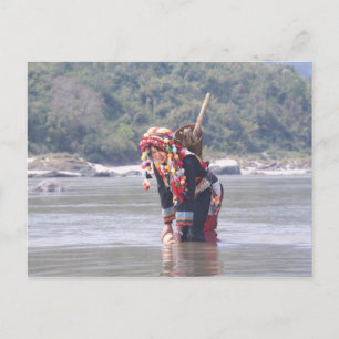 Carte Postale Lady Padaung