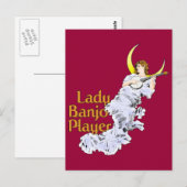 Carte postale Lady Player (Devant / Derrière)