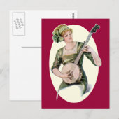 Carte postale Lady Player (Devant / Derrière)