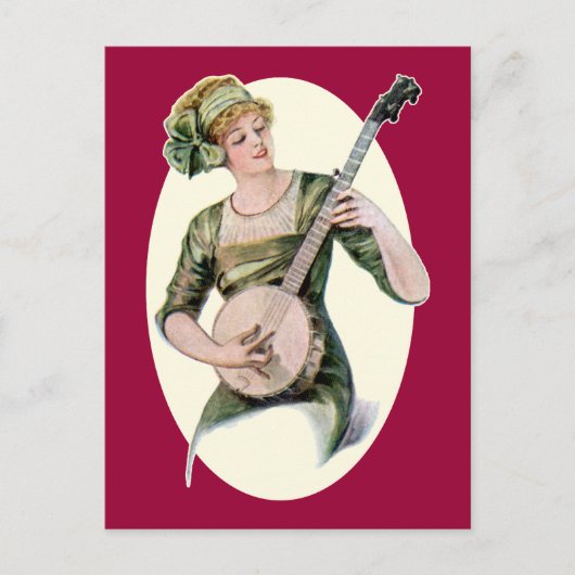 Carte postale Lady Player (Devant)