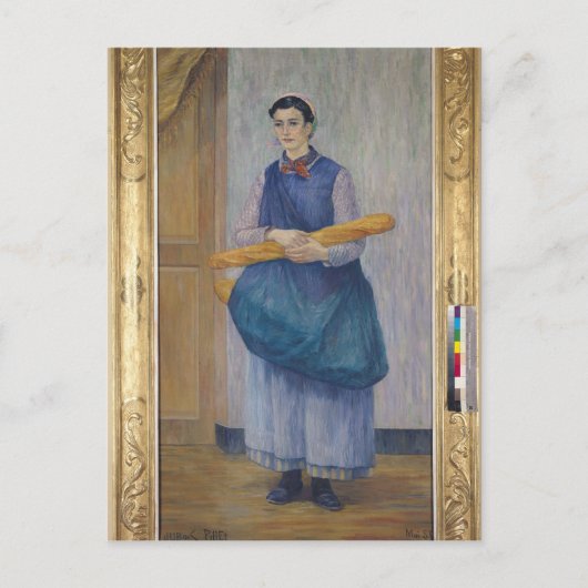 Carte Postale Lady portant du pain, 1889 (Devant)