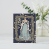 Carte Postale Lady Regency Bleue (Debout devant)