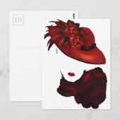 Carte Postale Lady Scarlet (Devant / Derrière)