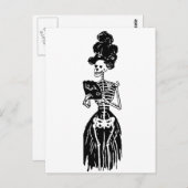 Carte Postale Lady Skeleton (Devant / Derrière)