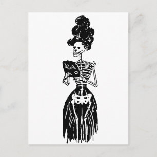 Carte Postale Lady Skeleton
