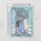 Carte postale Lady Snowflake (Devant / Derrière)