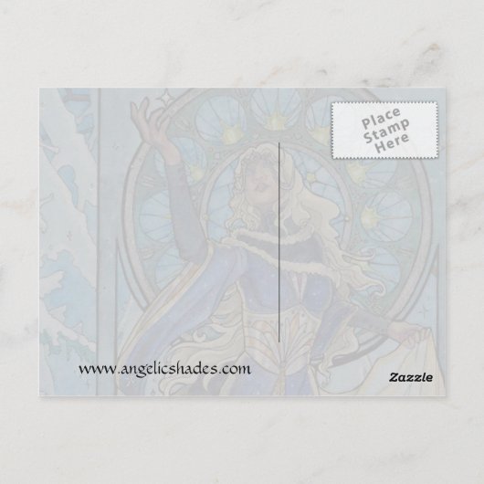 Carte postale Lady Snowflake (Dos)