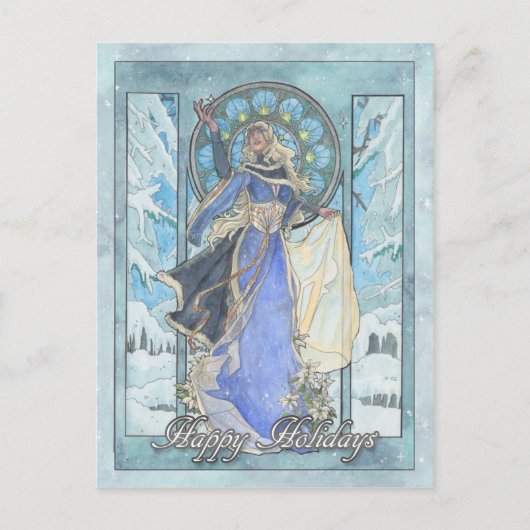 Carte postale Lady Snowflake (Devant)