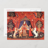 Carte Postale "Lady & the Unicorn" (Devant / Derrière)