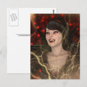 Carte Postale Lady Vamp (Devant / Derrière)