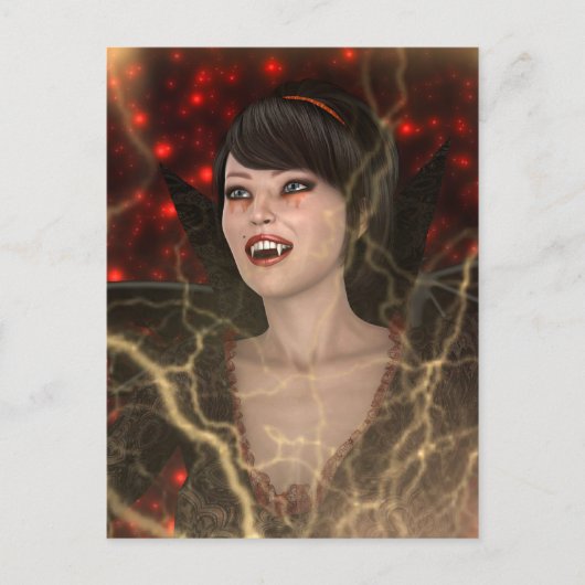 Carte Postale Lady Vamp (Devant)