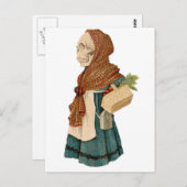 Carte Postale Lady végétale squelettique (Devant / Derrière)