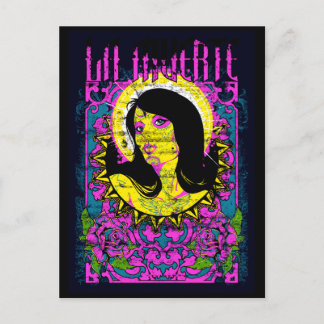 Carte Postale Lady violette