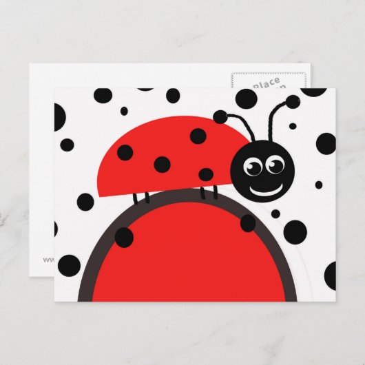 Carte postale Ladybug (Devant / Derrière)