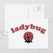 Carte Postale Ladybug (Devant / Derrière)