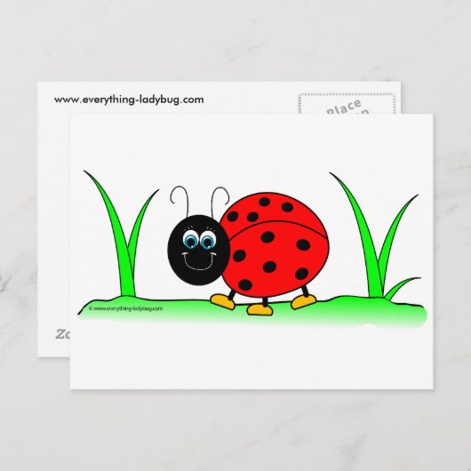 Carte postale Ladybug (Devant / Derrière)