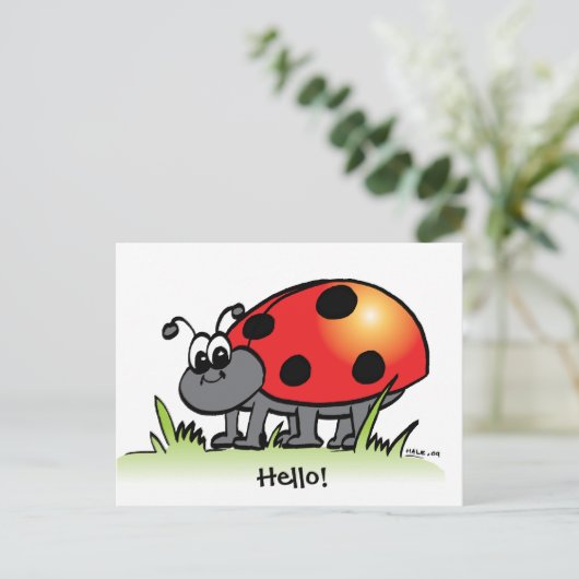 Carte postale Ladybug (Debout devant)