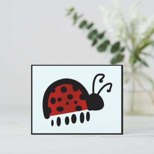 Carte Postale Ladybug (Debout devant)