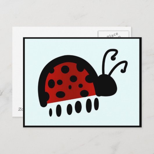 Carte Postale Ladybug (Devant / Derrière)