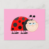 Carte Postale Ladybug Bugs Funny Insect mignon sourire (Devant)