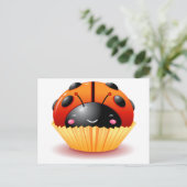 Carte postale Ladybug Cupcake (Debout devant)