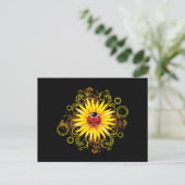 Carte postale Ladybug et Sunflower (Debout devant)