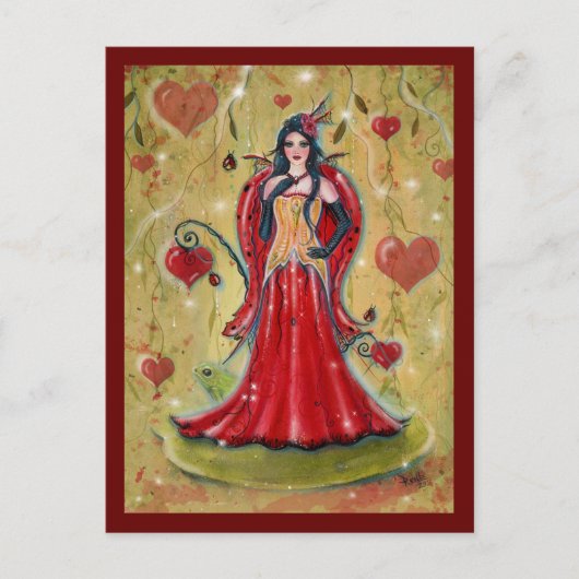 Carte Postale Ladybug Fairy Heart valentine fairy par Renee (Devant)