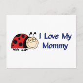 Carte Postale Ladybug J'Aime Ma Maman (Devant)
