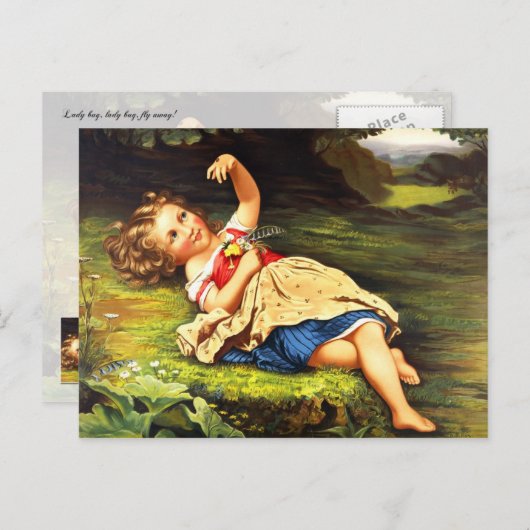 Carte Postale Ladybug, Ladybug, Volez ! (Devant / Derrière)