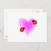 Carte Postale Ladybug Love (Devant / Derrière)