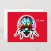 Carte Postale Ladybug moderne (Devant / Derrière)