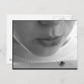 Carte Postale Ladybug noir et blanc (Devant / Derrière)