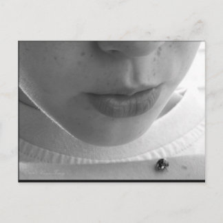 Carte Postale Ladybug noir et blanc