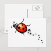 Carte Postale Ladybug Rockstar (Devant / Derrière)