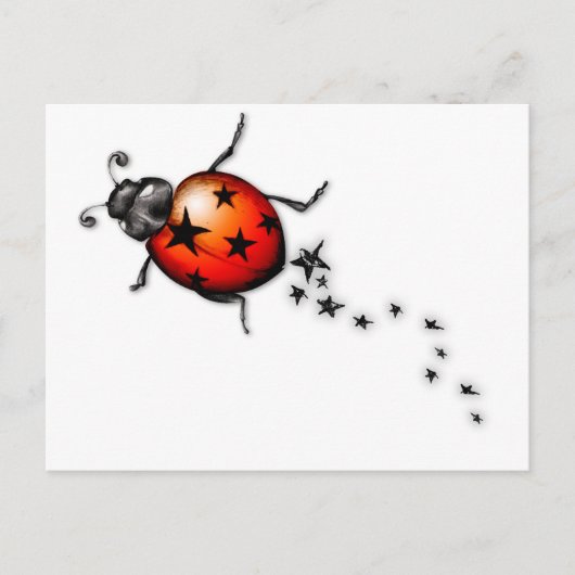 Carte Postale Ladybug Rockstar (Devant)