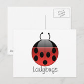 Carte postale Ladybug Series 2 (Devant / Derrière)