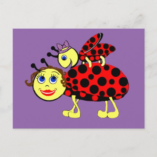 Carte Postale Ladybugs (Devant)
