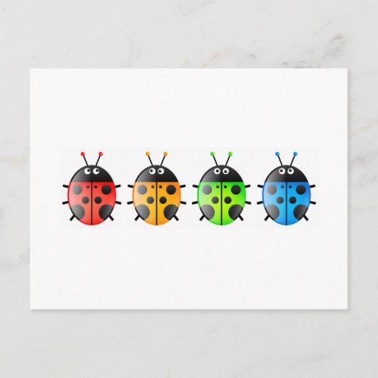 Carte Postale Ladybugs (Devant)